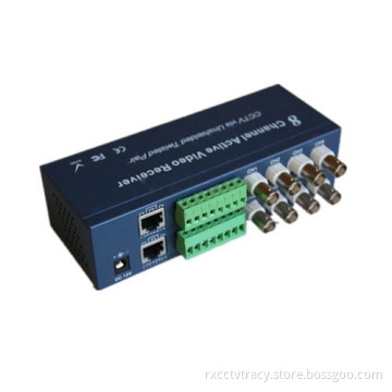 CCTV 8 Channel Active UTP Video Balun/Transceiver (RX-208AR)